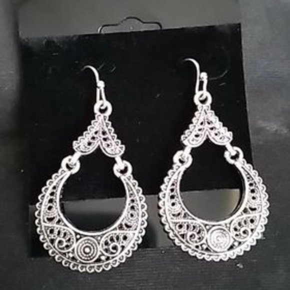 Fashion Jewelry Jewelry - Sterling Silver Boho Earrings J-837